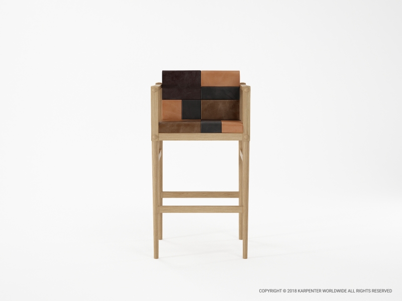 465_1116 Барный стул с подлокотником Karpenter 