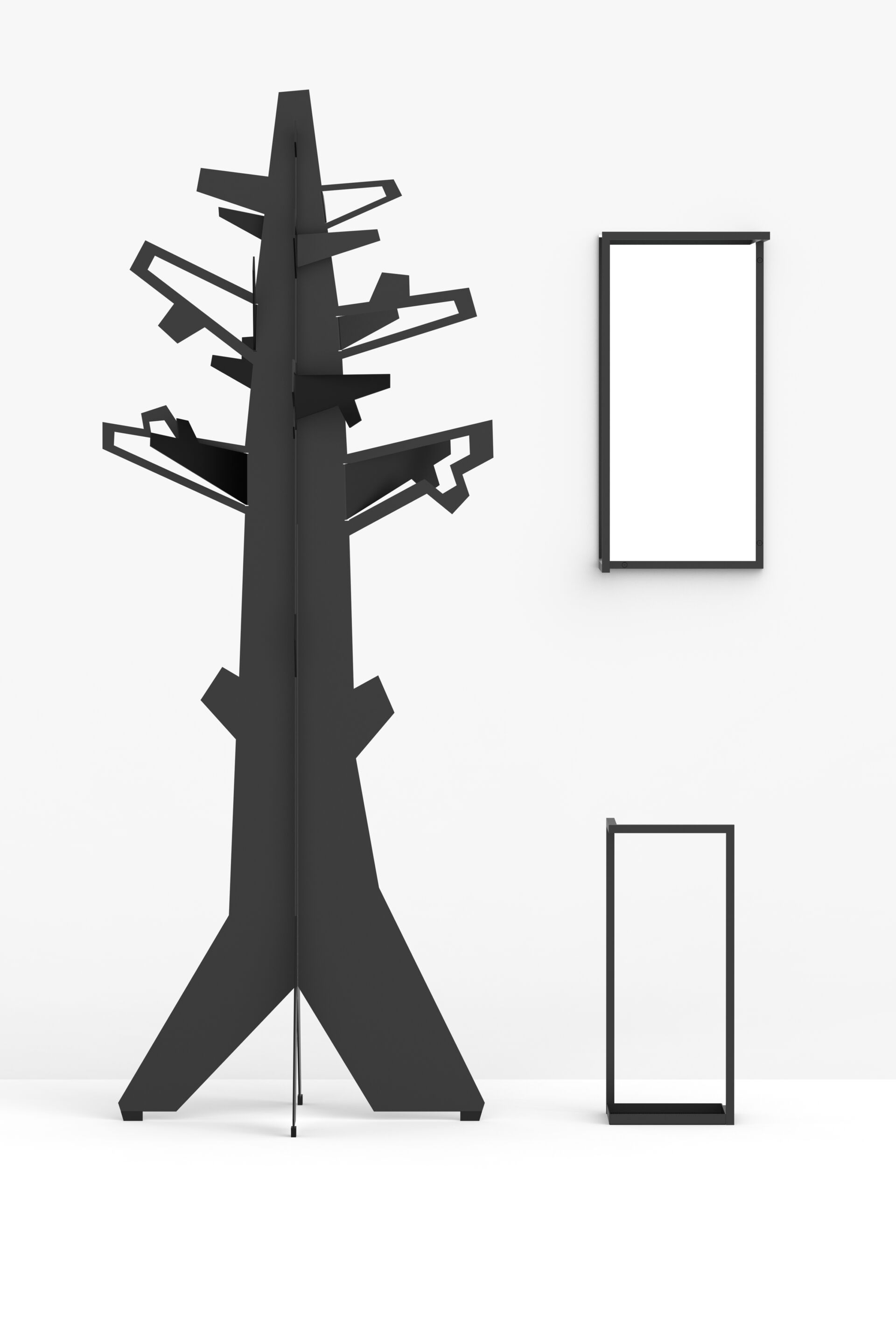 Настенное зеркало с порошковым покрытием FUNCTIONALS рамка ARCH-00119002 - Вид №6