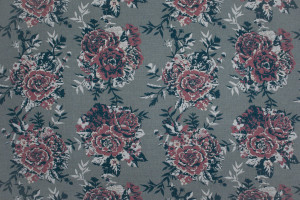 Хлопчатобумажная ткань с цветочным рисунком