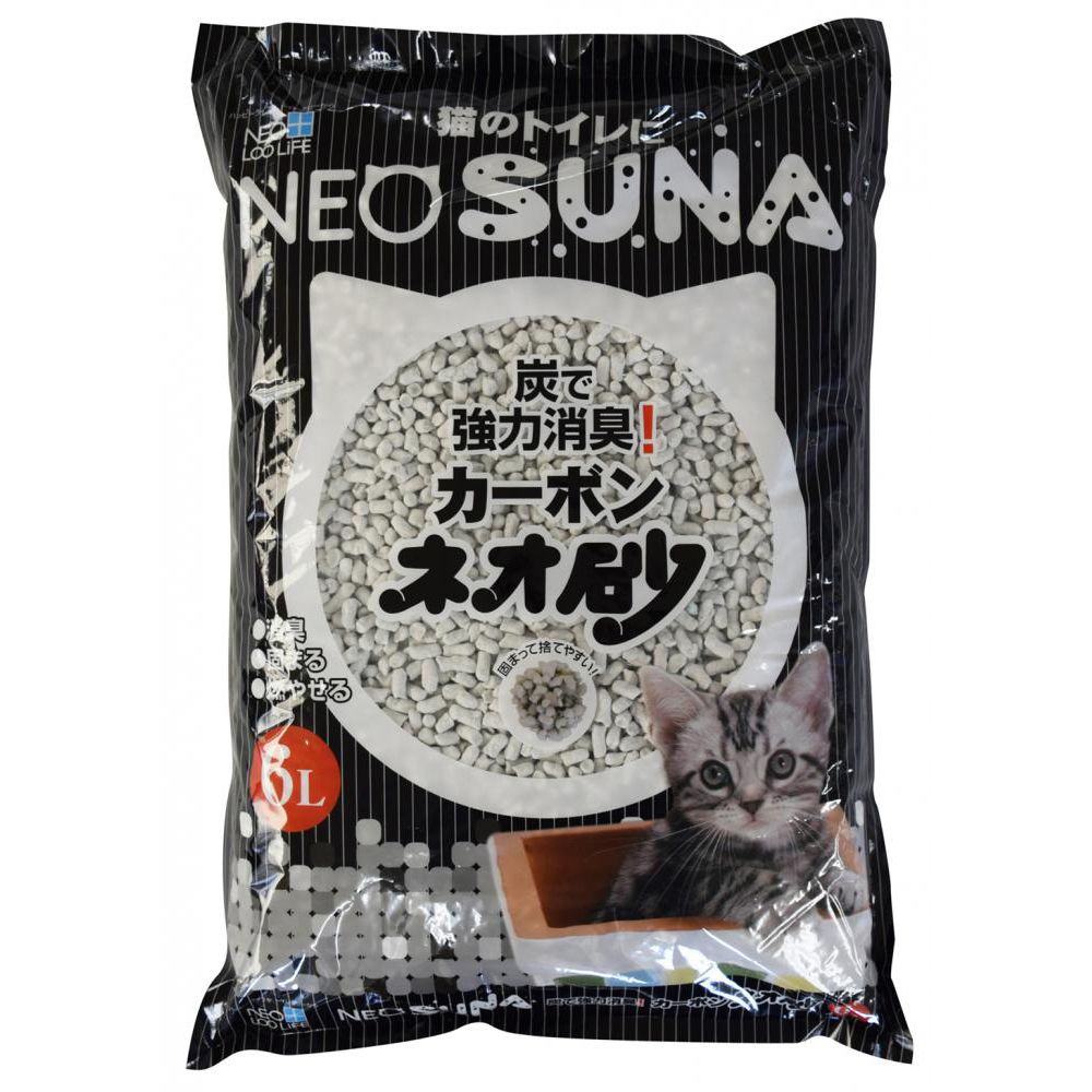 ПР0044250 Наполнитель для кошачьего туалета комкующийся, с активированным углем 6л NEO LOO LIFE 