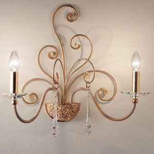 Masca 1828/A2 oro decape Damasco бра