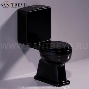 LO921NERO Компакт унитаз с бачком Черный Simas Londra Италия