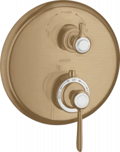 16821140 Термостат скрытого монтажа с рычагом и запорно-переключающим вентилем AXOR MONTREUX
