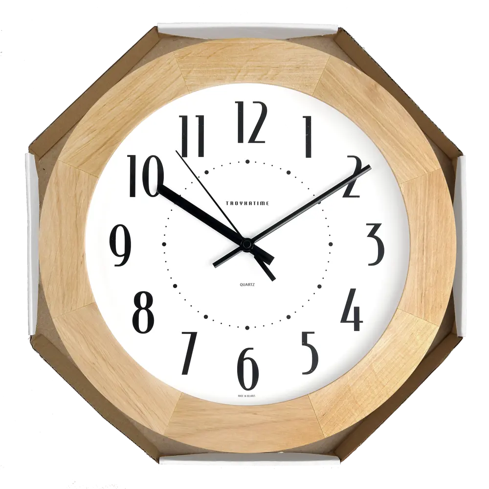 Часы настенные Troykatime ø30 см цвет светлое дерево NEO-CLASSIC STLM-2014993 - Вид №3