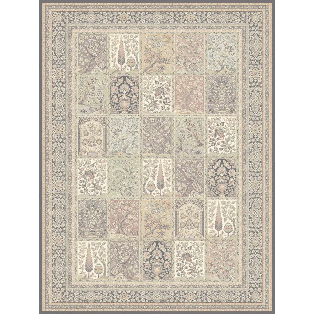 Ковер шерсть Isfahan Timor 200x300 см цвет мятный 85304835 STLM-2170888 AGNELLA 