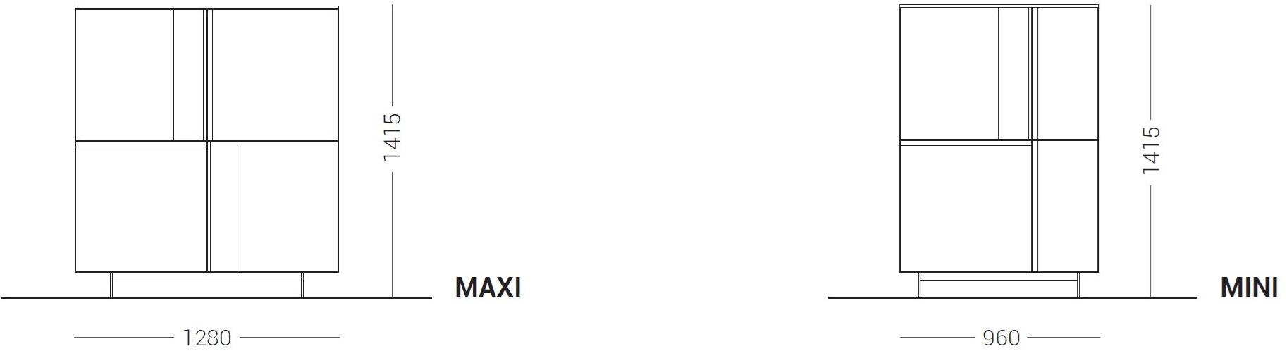 Dall'Agnese Буфет лакированный с распашными дверцами Slim & speed up sun-id-1386124 - Вид №2