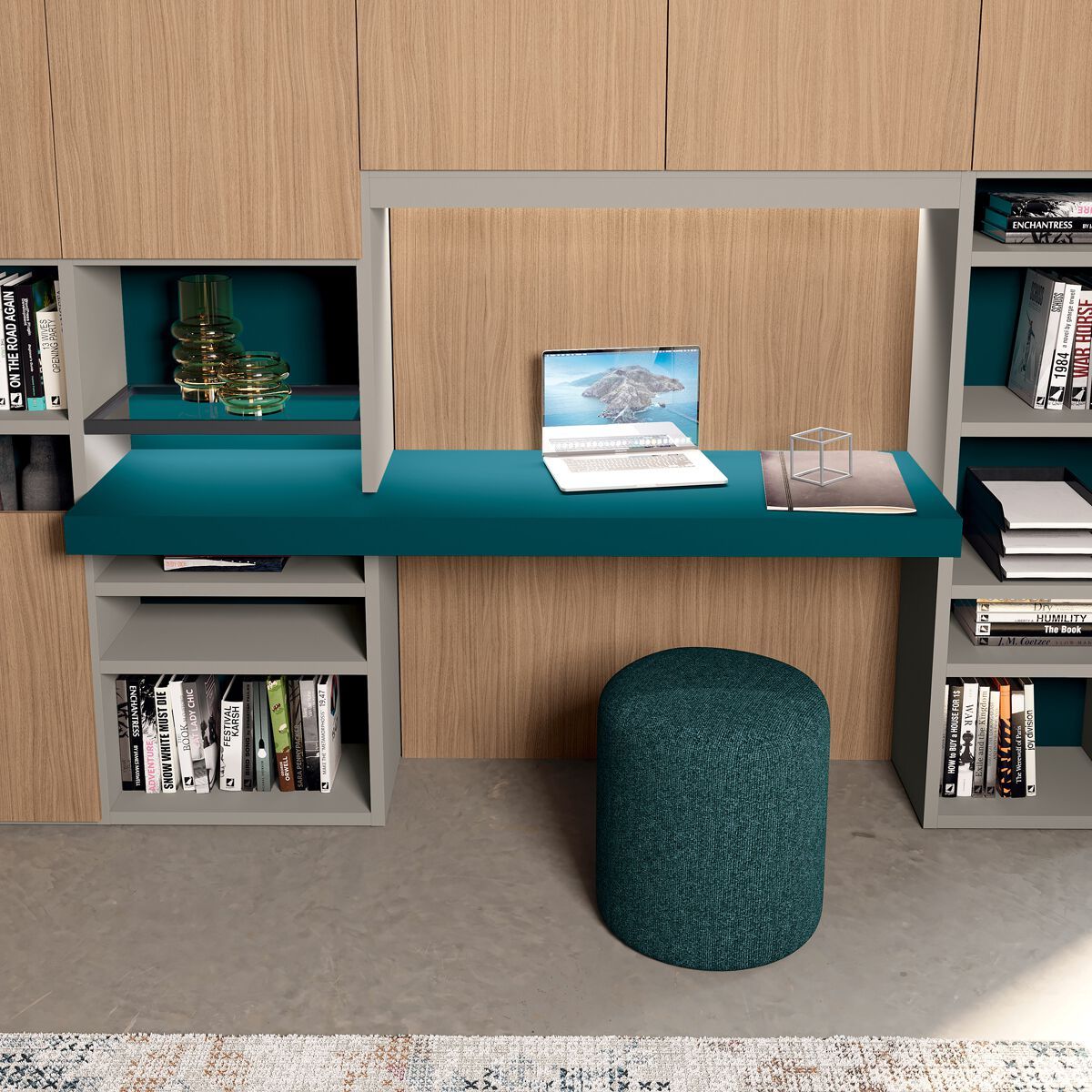 Деревянный секционный книжный шкаф Febal Casa TRENTA ARCH-00000563 - Вид №8