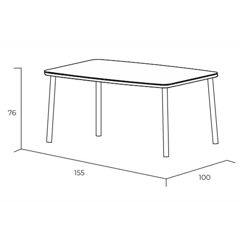 Набор садовой мебели TINTO-1, 1 стол и 4 стула Santreyd STLM-2131474 - Вид №3