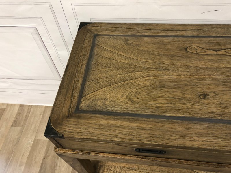 Консоль деревянная вяз с ящиками и полкой Military от Eichholtz EICHHOLTZ EICHHOLTZ, ПОД СТАРИНУ 061028 Коричневый  - Вид №5