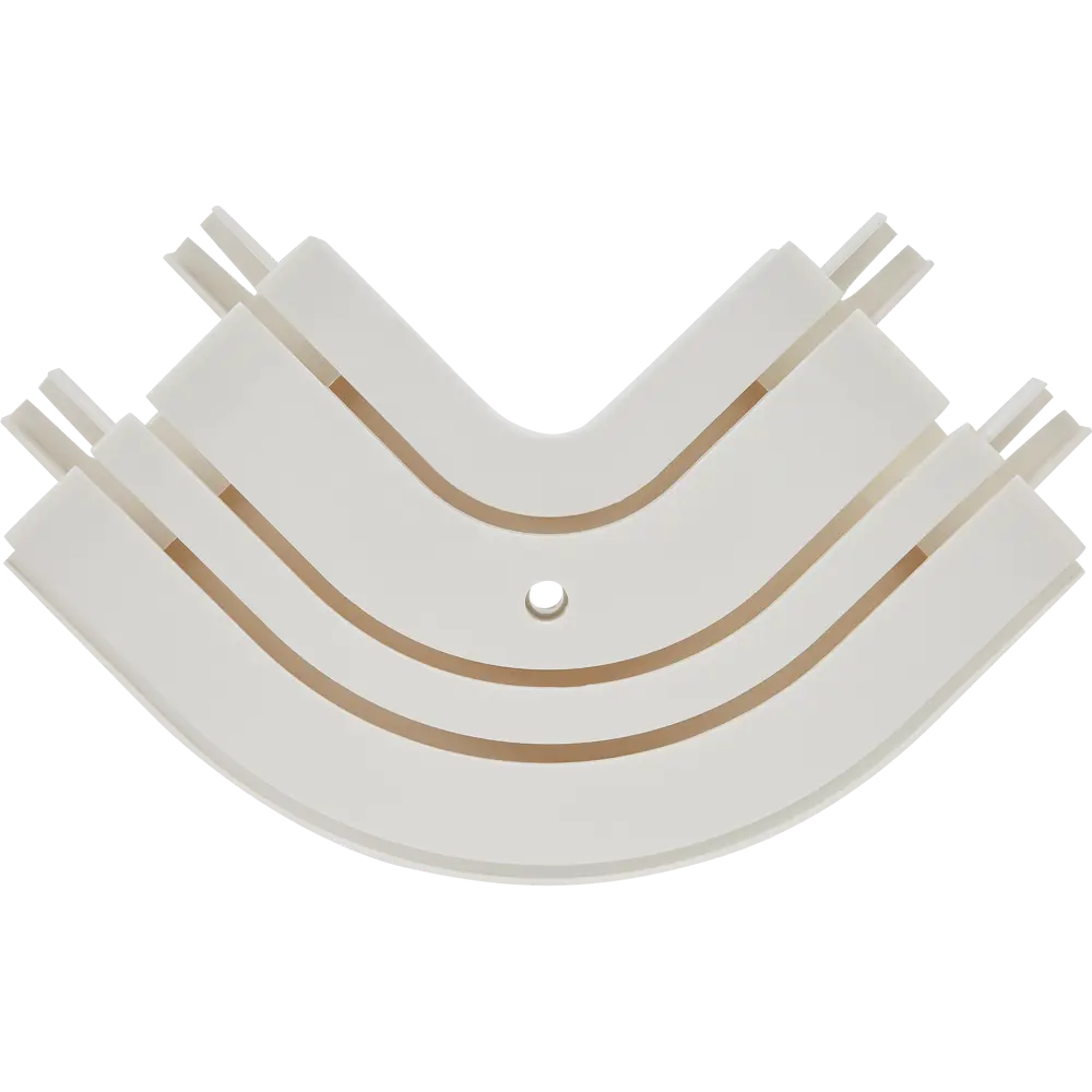 Соединитель эркерный Domlegrand внешний трехрядный пластик цвет белый 1 шт STLM-2063397 - Вид №1