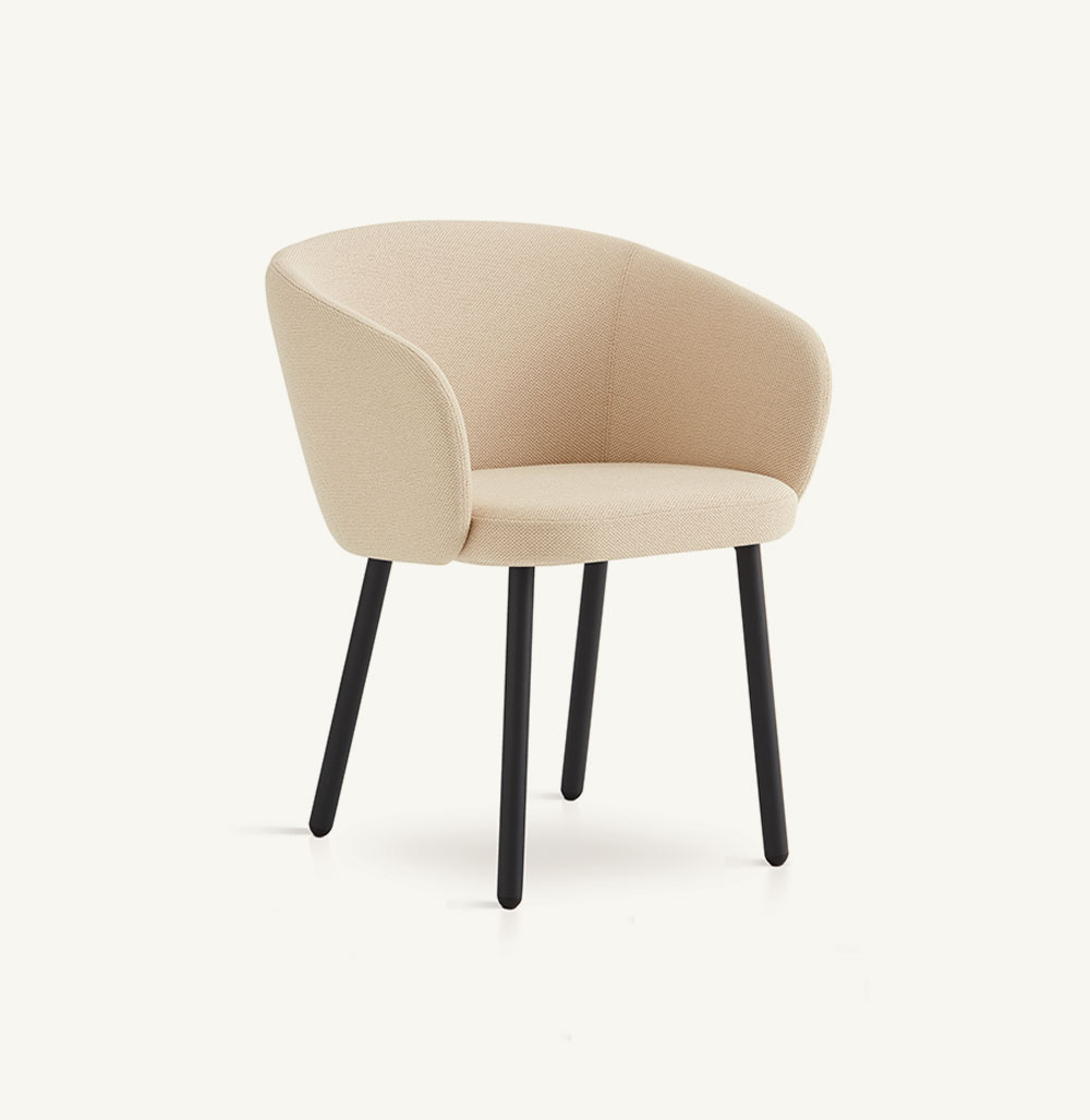 089368 Мягкое кресло с металлическими ножками Expormim Huma  - Вид №1