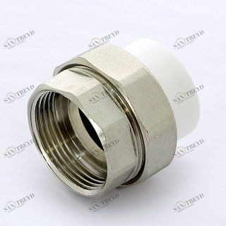 Муфта В разборная PRO AQUA полипропиленовая 32x1'1/4 PA20019