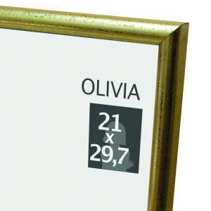 Рамка Olivia 21x29.7 см пластик цвет золото 86107658 STLM-2053862