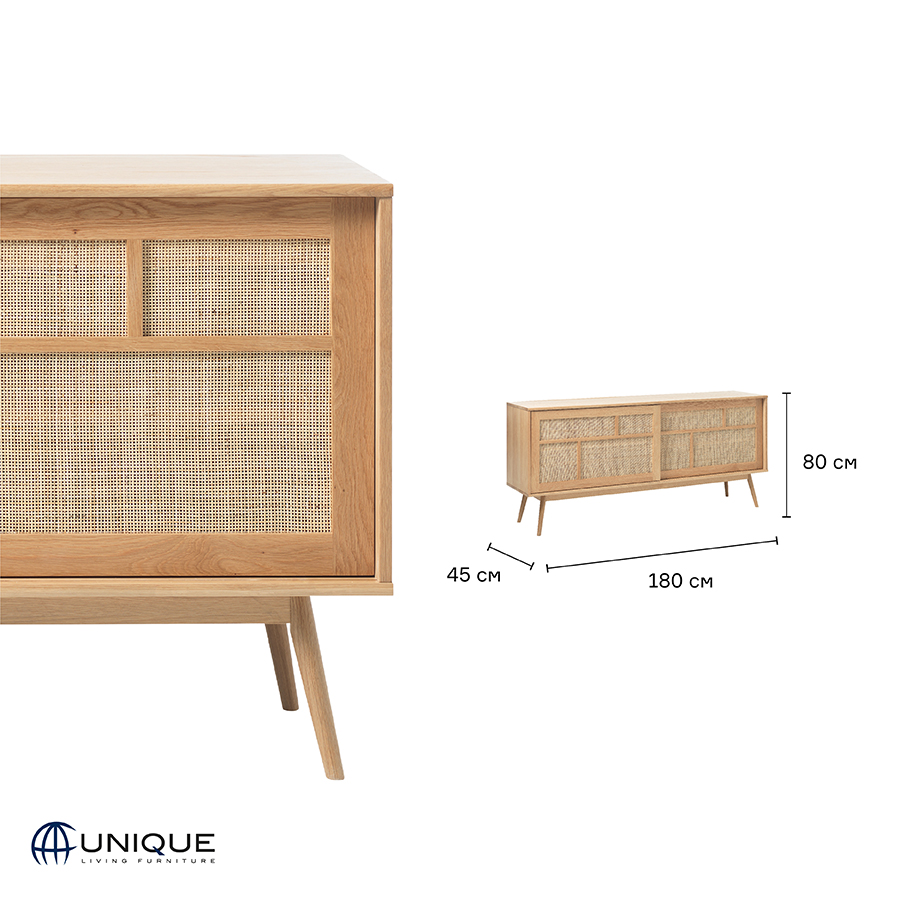 43270200 Тумба , barrali, 180х45х75 см Unique Furniture  - Вид №10