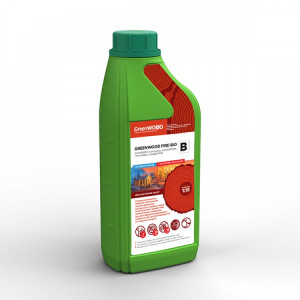 GWF-BK/01 GreenLAB GREENWOOD FIRE-BIO B Концентрат 1:15, 1 л, АНТИПИРЕН I-ой группы, АНТИСЕПТИК, ГРУНТОВКА