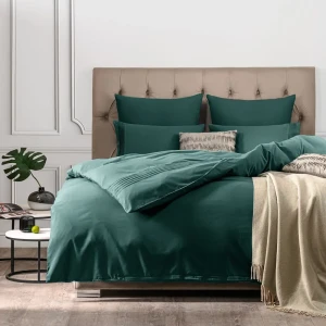 91597078 Комплект постельного белья Sleep ix Миоко pva942024, евро, сатин, зеленый STLM-1485477