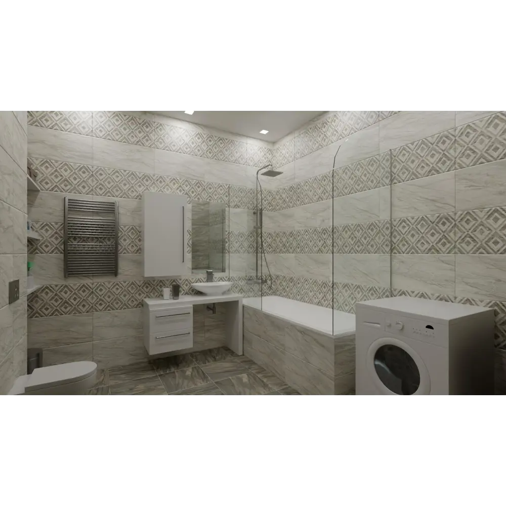 Плитка настенная Airslate Dark 30x60 см 1.62 м² цвет темно-бежевый Santreyd STLM-2132676 - Вид №4