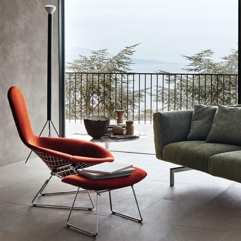 KNOLL Кресло из ткани с высокой спинкой Bertoia sun-id-1384142 - Вид №10