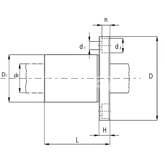 IS657 Линейный подшипник LMEF12-UU ISKRA  - Вид №1
