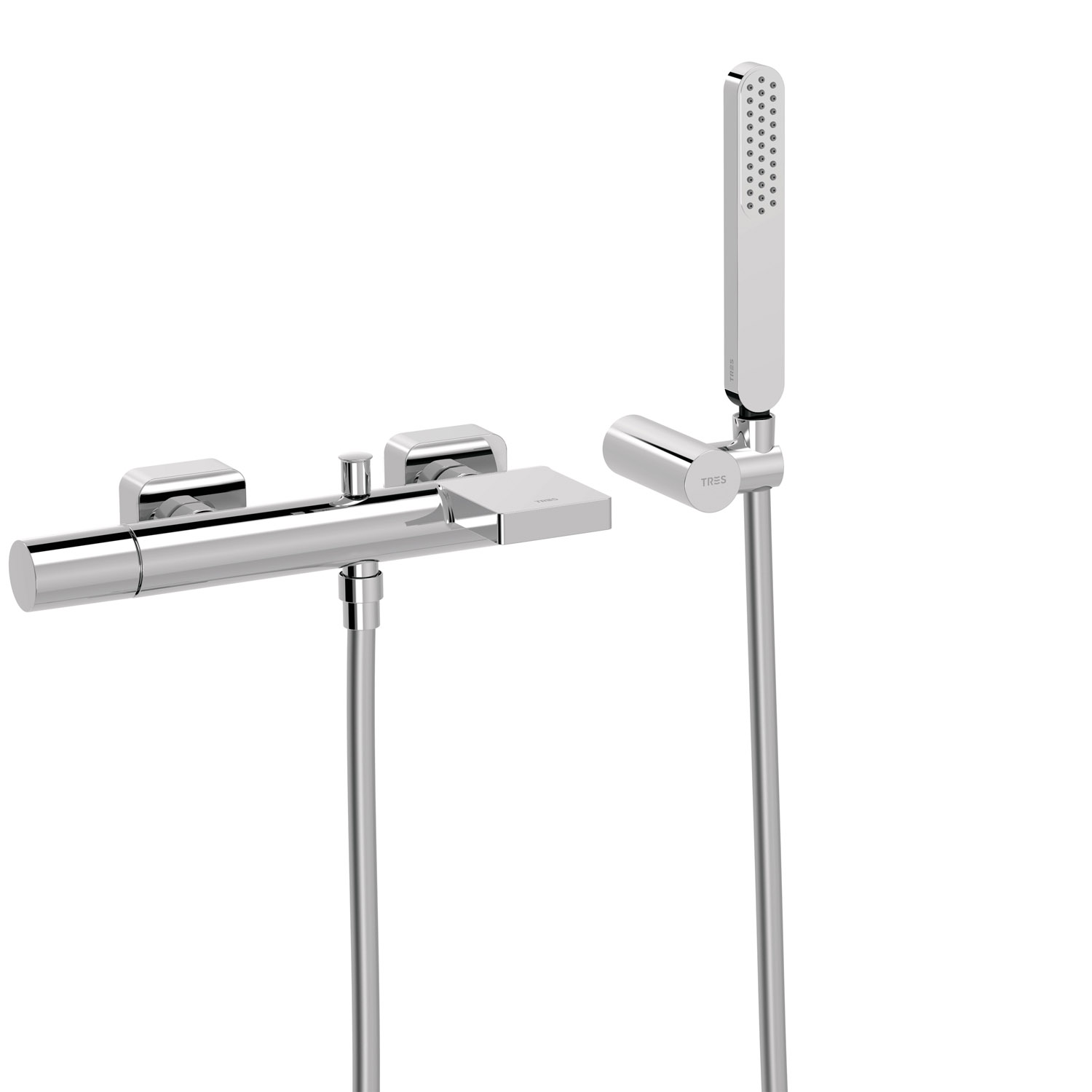 Настенный смеситель на чердаке с одной ручкой для ванны и душа-20017001 TRES 