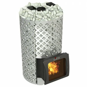 Печь для бани GRILL'D Violet World Steel Romb Short Window Max с закрытой каменкой