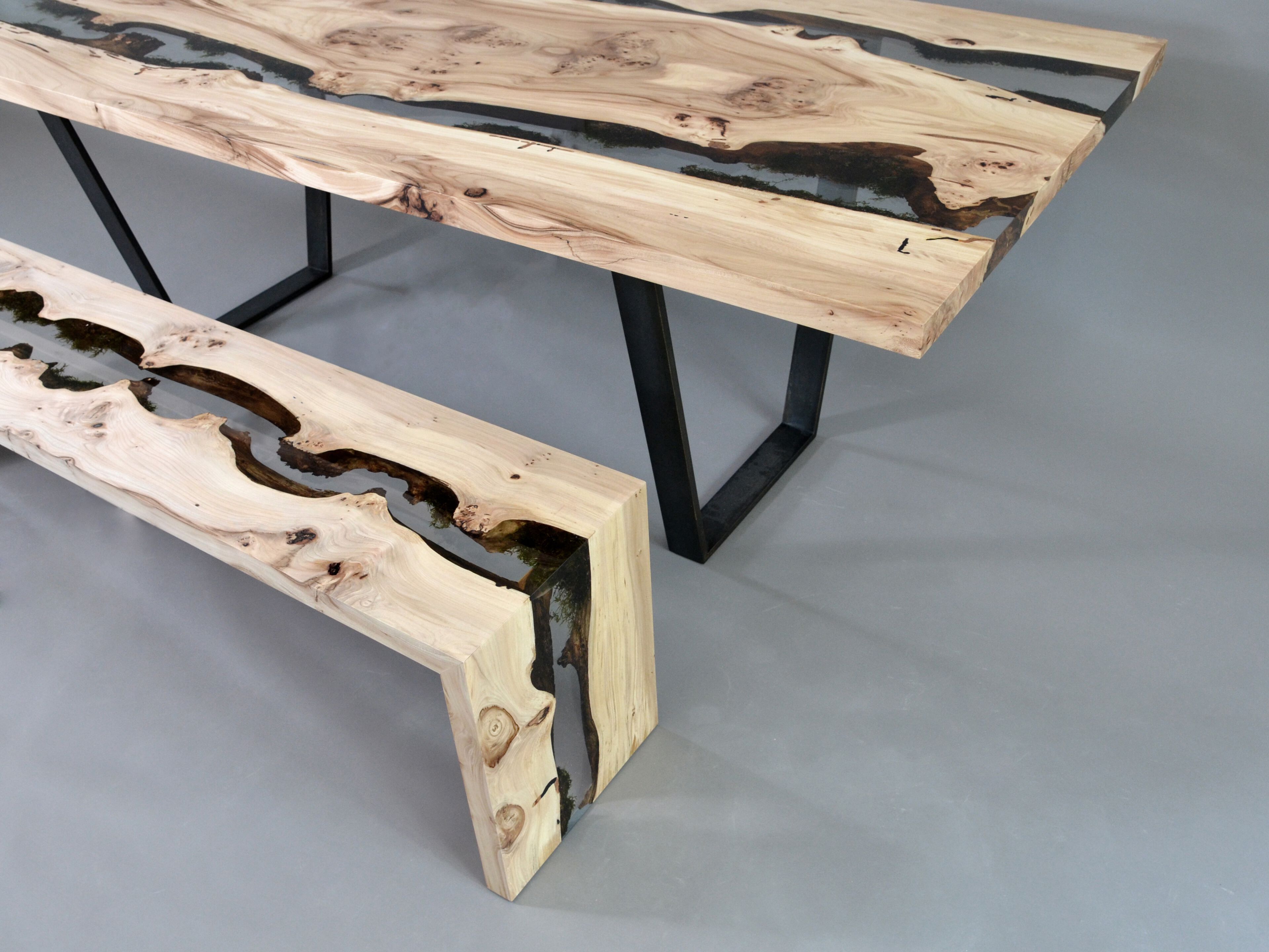 Скамейка из массива дерева и смолы alcarol Undergrowth ARCH-00146519 - Вид №3