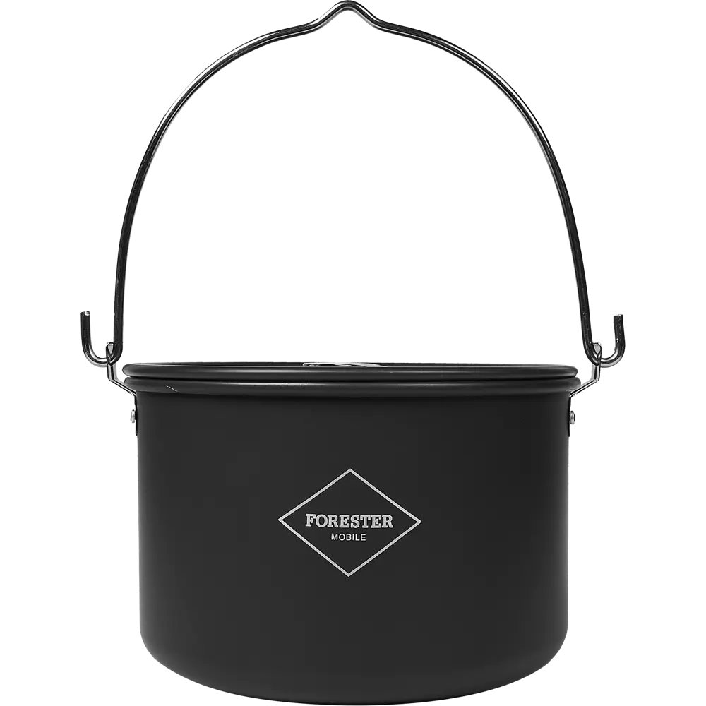 Котелок Forester Mobile 4 л алюминий черный с крышкой Santreyd STLM-2028166 - Вид №1