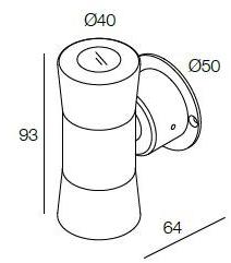 DGA Настенный светильник для улицы с прямым и отраженным светом sun-id-1447442 - Вид №1