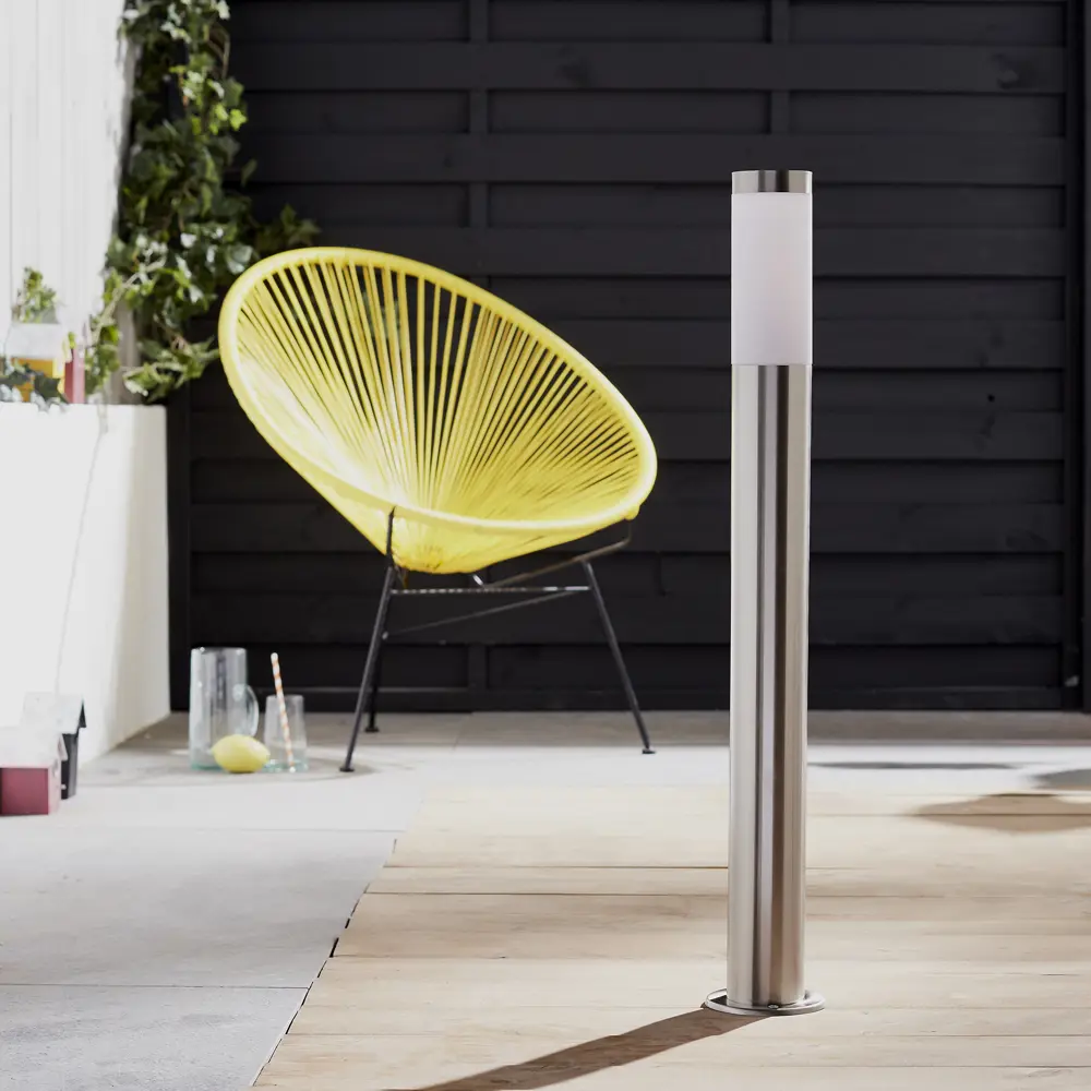 Фонарный столб без источника света уличный Kreaforta Begnas 80 см цвет хром STLM-2017432 - Вид №8