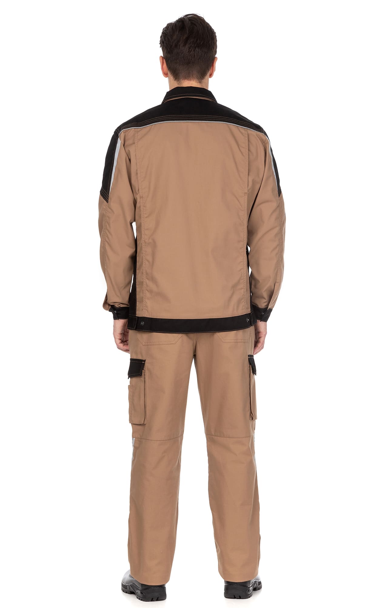 64629 Костюм  NEW 2 бежевый с черным STATUS  Летняя спецодежда  размер 48-50/170-176  - Вид №15
