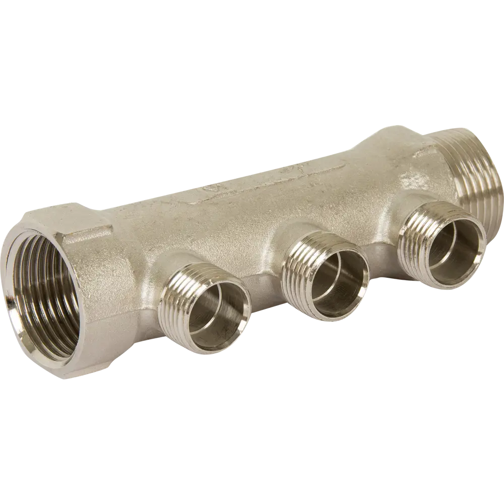 Коллектор с наружной резьбой Valtec на 3 выхода 1"x1/2" VTc.500.N.0603 STLM-2092195