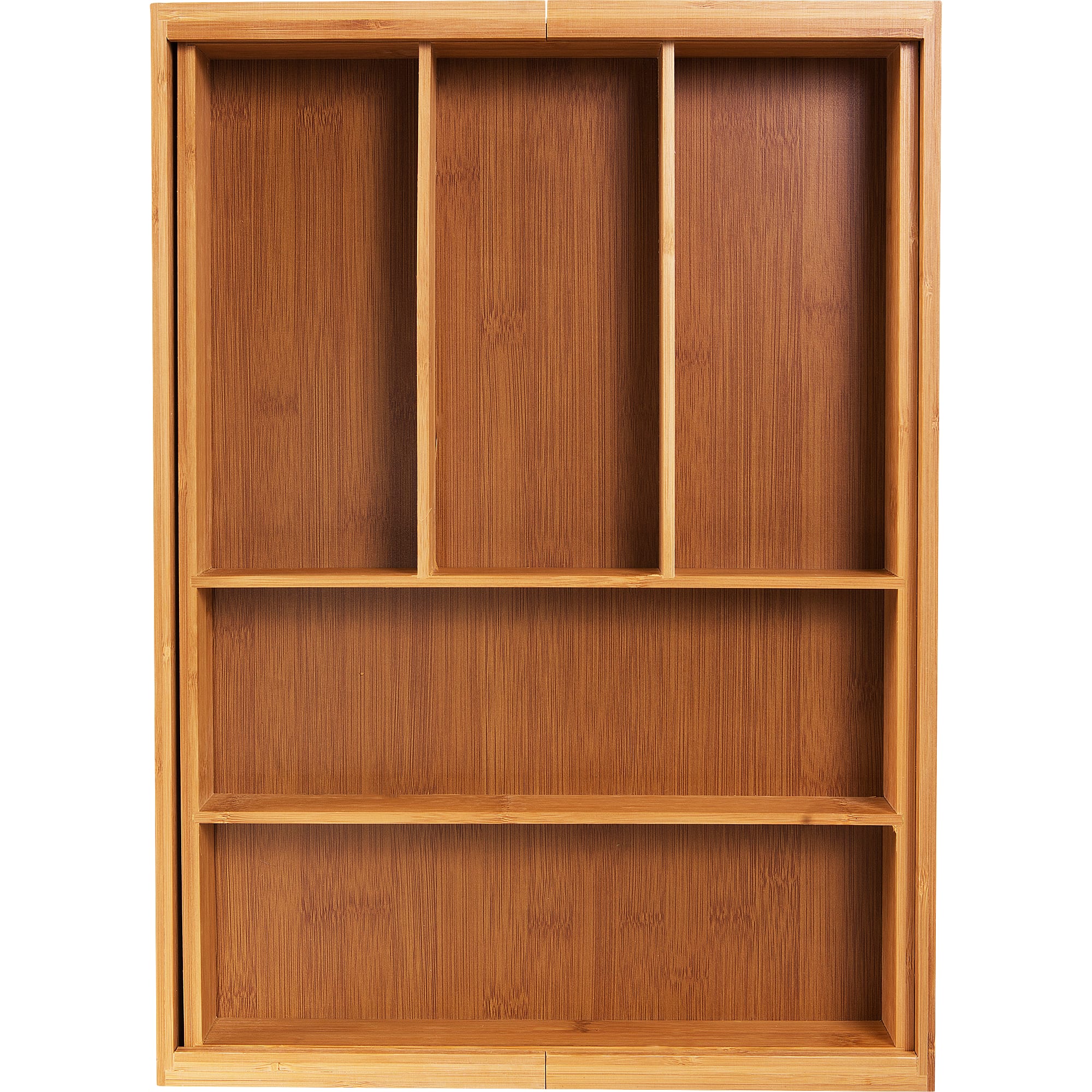 13070219 Лоток для столовых приборов раздвижной 33х6.5х46 см, бамбук Santreyd  - Вид №1