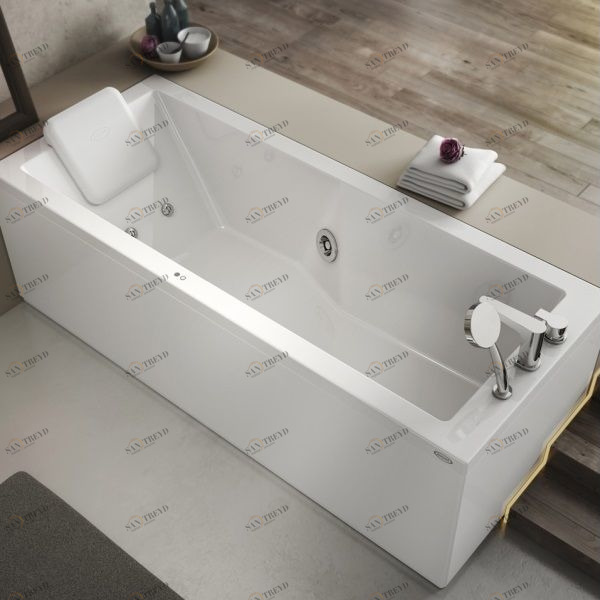 Ванна с гидромассажем "BASE" Energy 160 угловая 9443-806A Sx Jacuzzi 9443806ASX