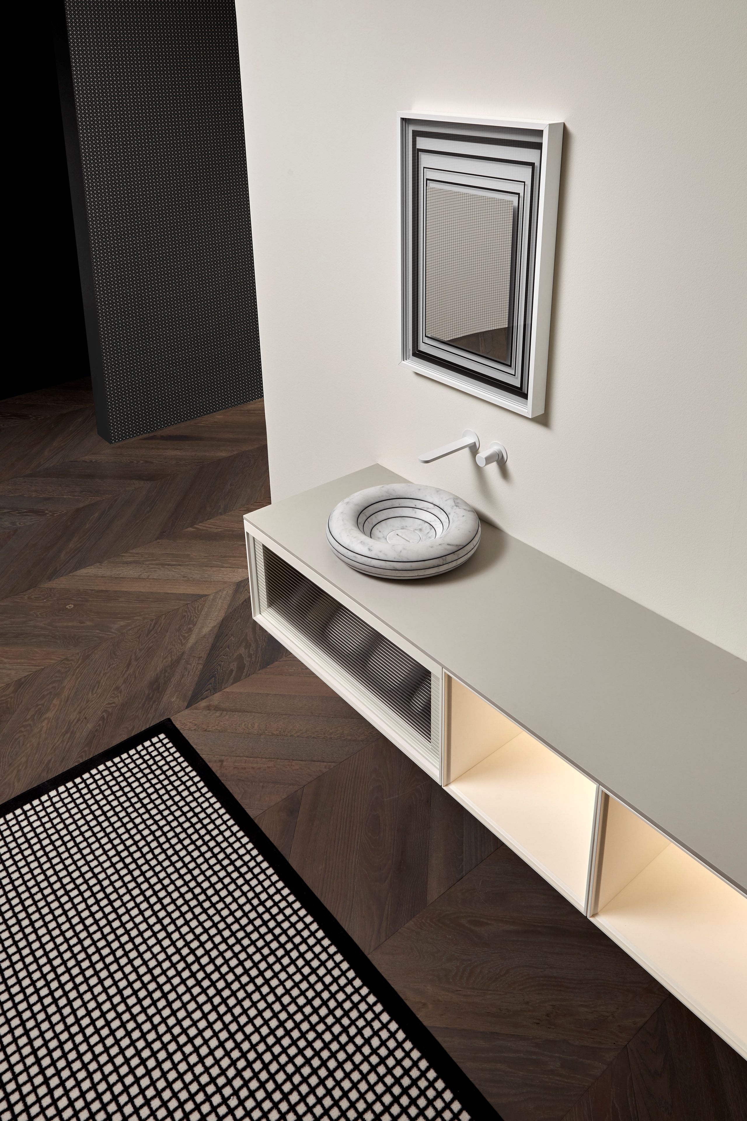 Двойной подвесной умывальник с ящиками Antoniolupi Bemade ARCH-00118616 - Вид №1