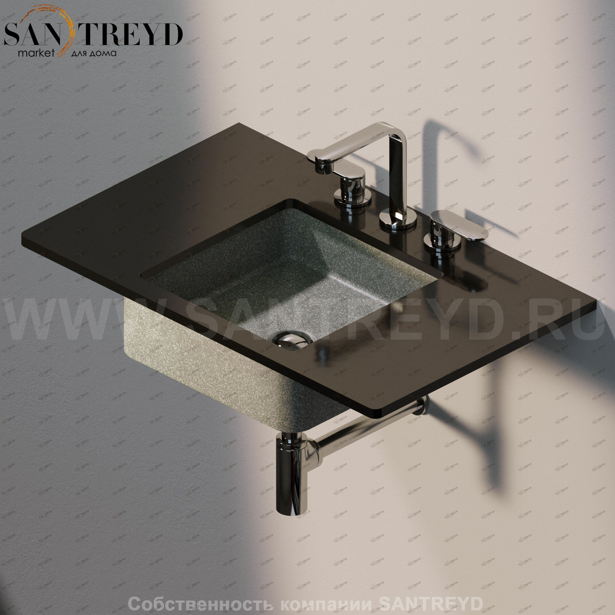 MW40SP7037 Накладная раковина под столешницу  квадратная Ceramica Flaminia Miniwash