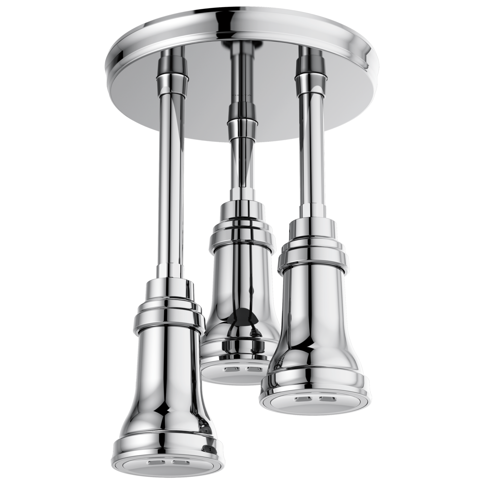 57190-25-L Подвесная душевая лейка Raincan со светодиодной подсветкой H2Okinetic® Delta Faucet Universal Showering Хром 
