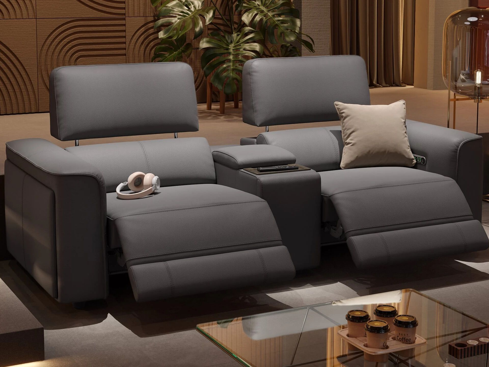 2-местный кожаный диван Sofanella Arona ARCH-00144470 - Вид №2