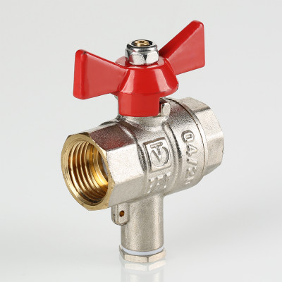 VT.247.N.04 Кран шаровой для подключения датчика температуры Valtec 1/2"  - Вид №7