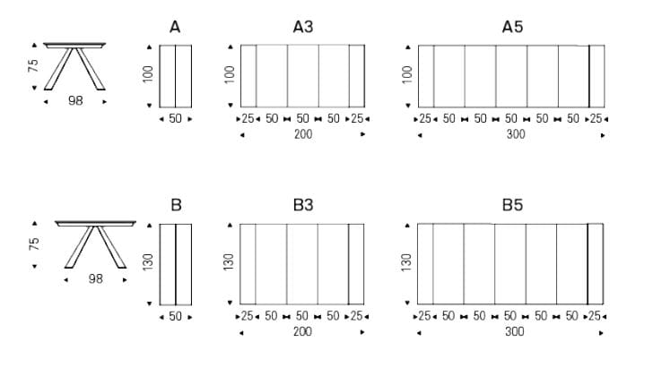 Выдвижная консоль из стали и дерева Cattelan italia CONVIVIUM ARCH-00123590 - Вид №9