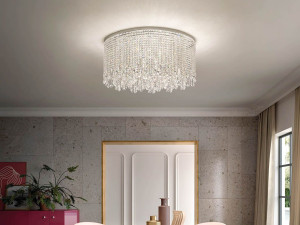 Потолочный светильник с кристаллами