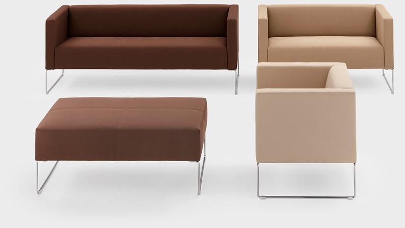 Viganò Кресло с обивкой из ткани с подлокотниками Cubino sun-id-1455064 - Вид №1