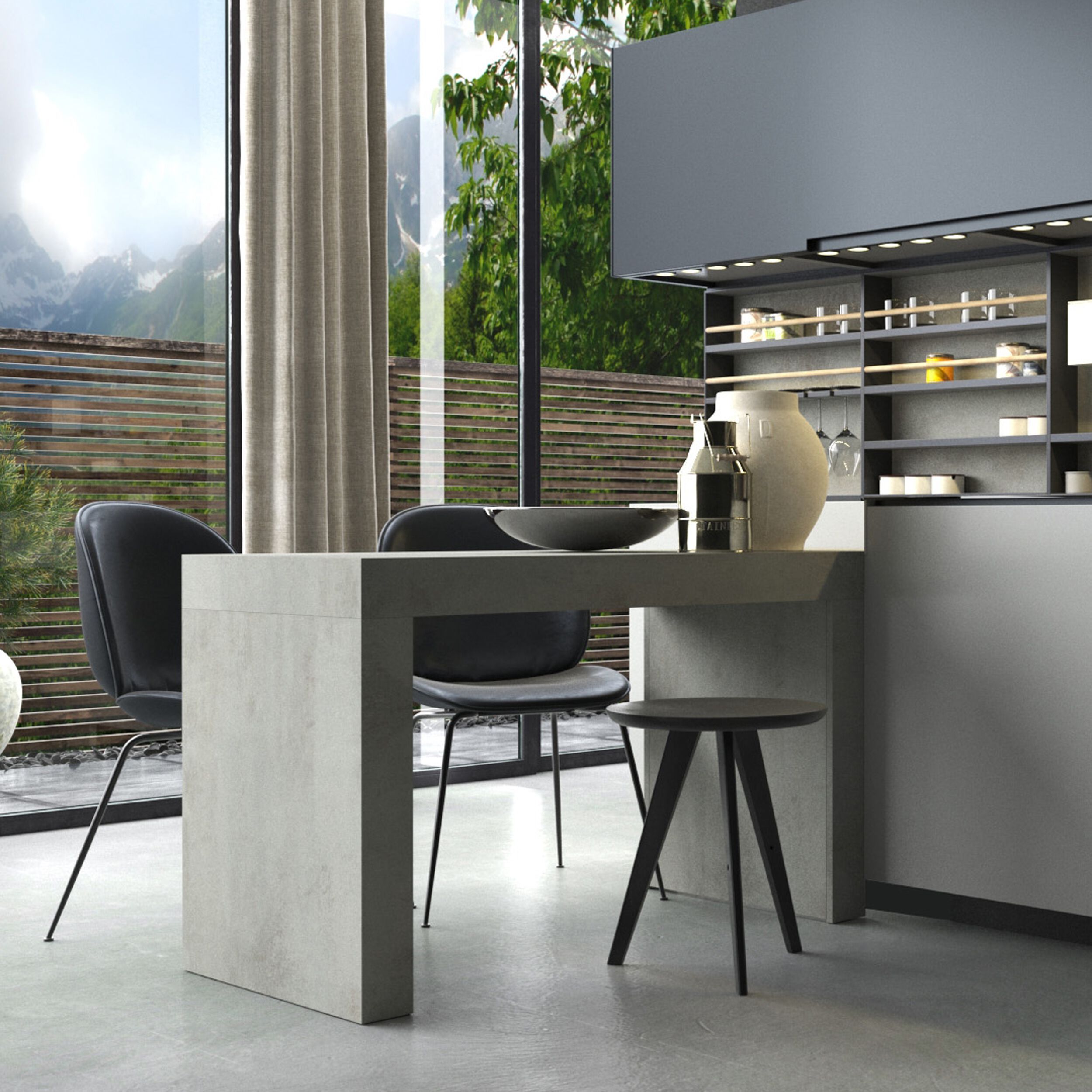 Прямоугольный обеденный стол из меламиновой ткани Mobili Fiver Evolution ARCH-00051868 - Вид №23