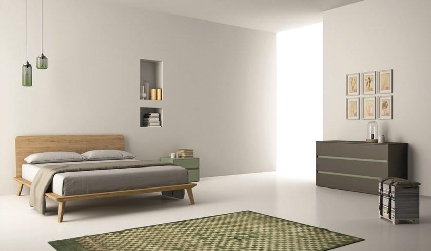 Dall'Agnese Двуспальная кровать из дуба Letti legno sun-id-1387704 - Вид №3