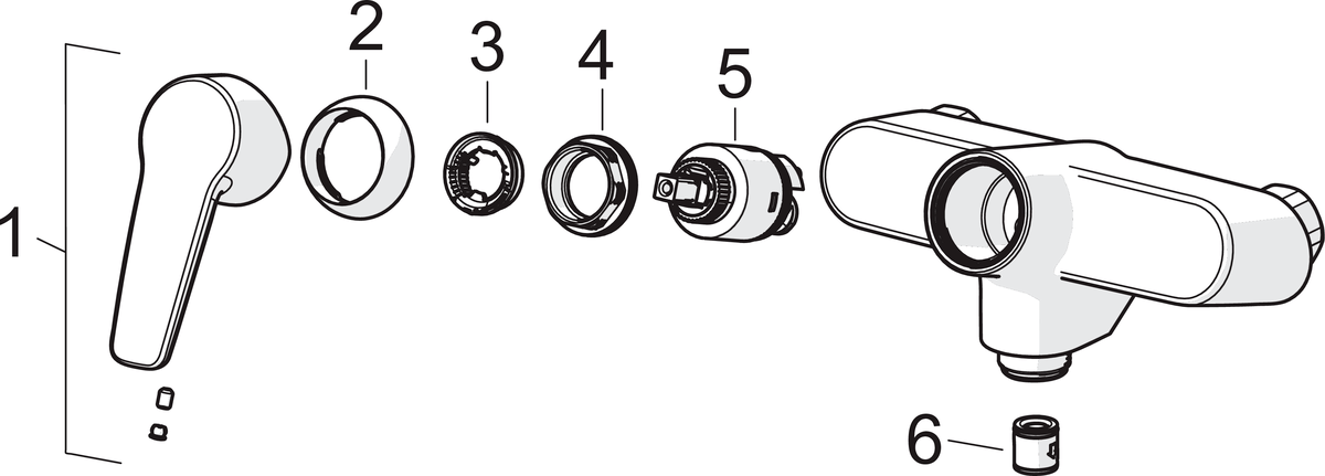Oras 3970 Смеситель для душа 3970 Saga Хром  - Вид №4