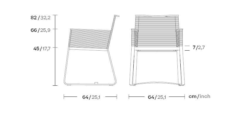 Веревочный стул для сада Kettal пейзаж ARCH-00108941 - Вид №4