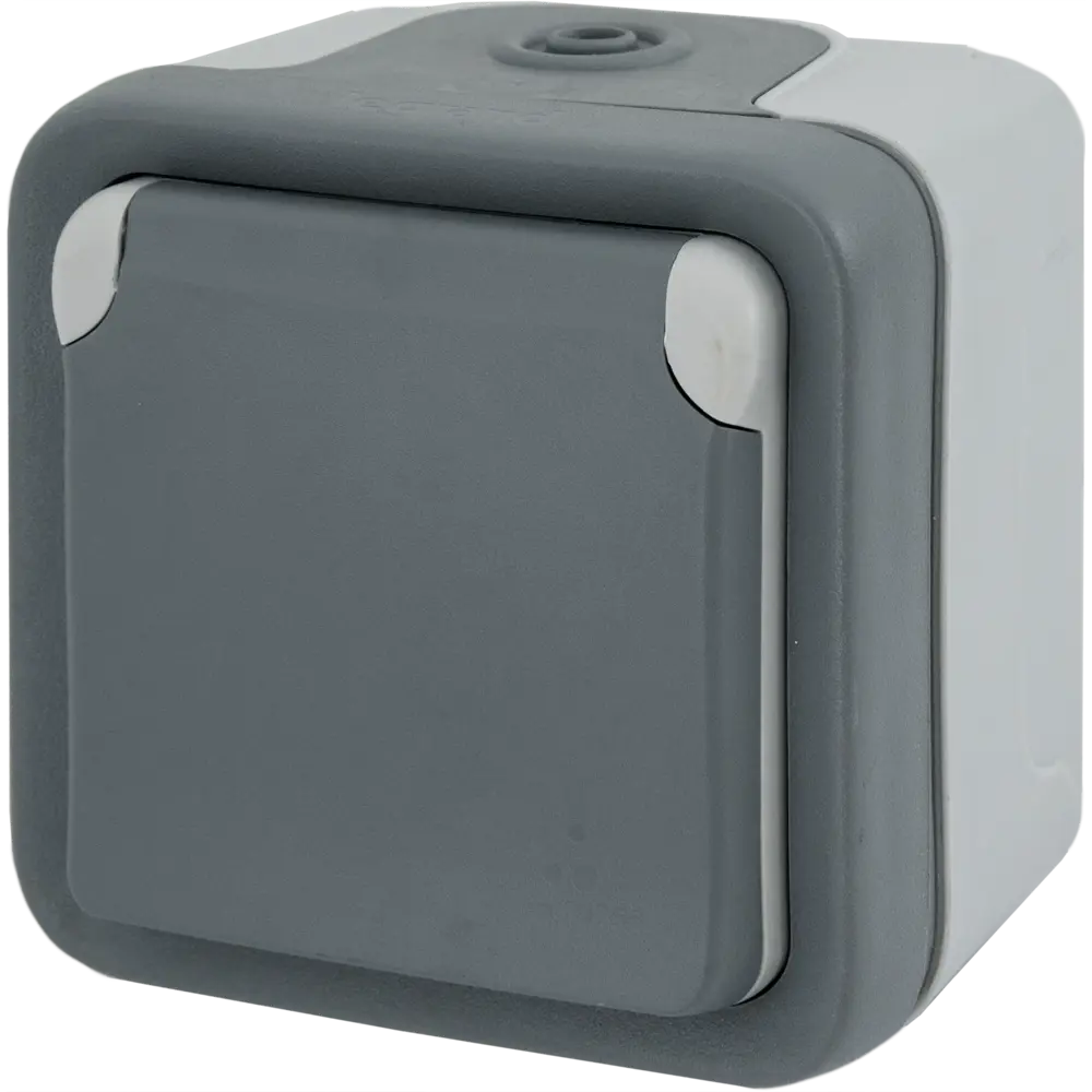 Розетка накладная Plexo с заземлением IP55 - IK07 16А в сборе, серая legrand STLM-2067464 - Вид №1