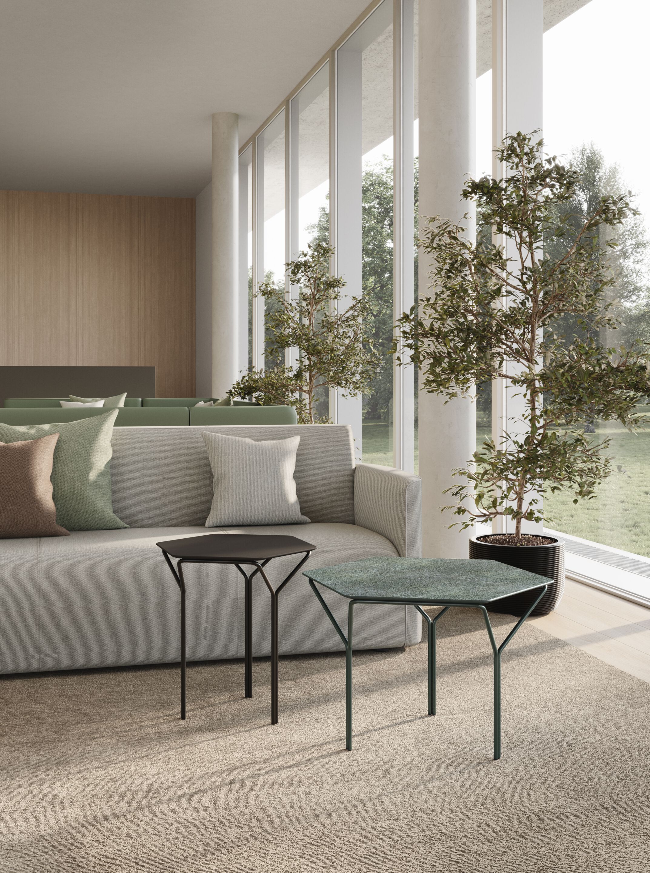 Деревянный шестиугольный журнальный столик Kastel Kyu ARCH-00123979 - Вид №6