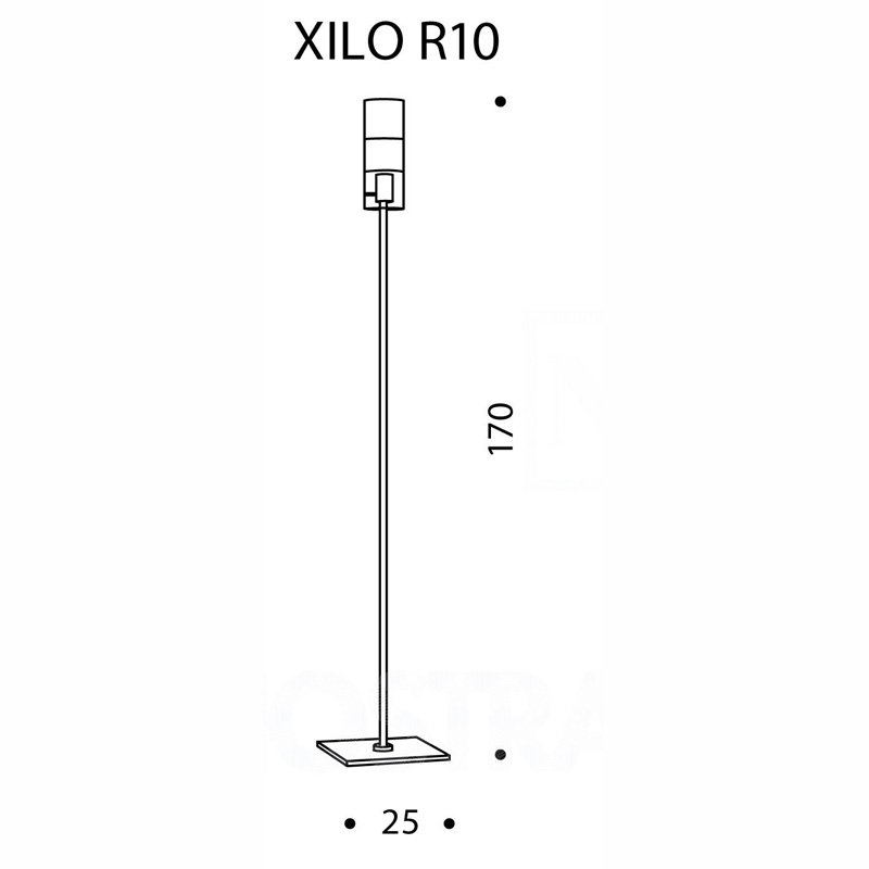 Торшер XILO R10 от De Majo DE MAJO  246439 Хром  - Вид №1