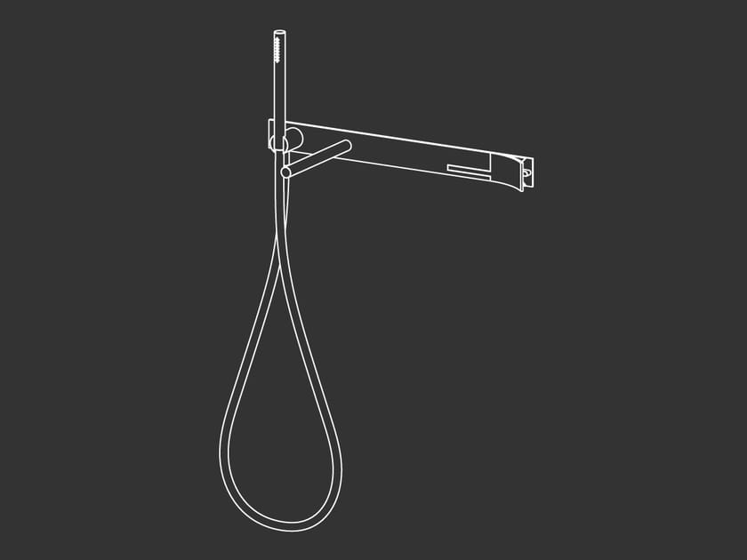 Настенный смеситель для ванны из нержавеющей стали с ручным душем CEADESIGN CUT PLUS ARCH-00036272