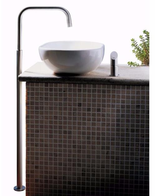 MGS Смеситель для раковины напольный однорычажный из нержавеющей стали Contemporary sun-id-1438400 - Вид №4